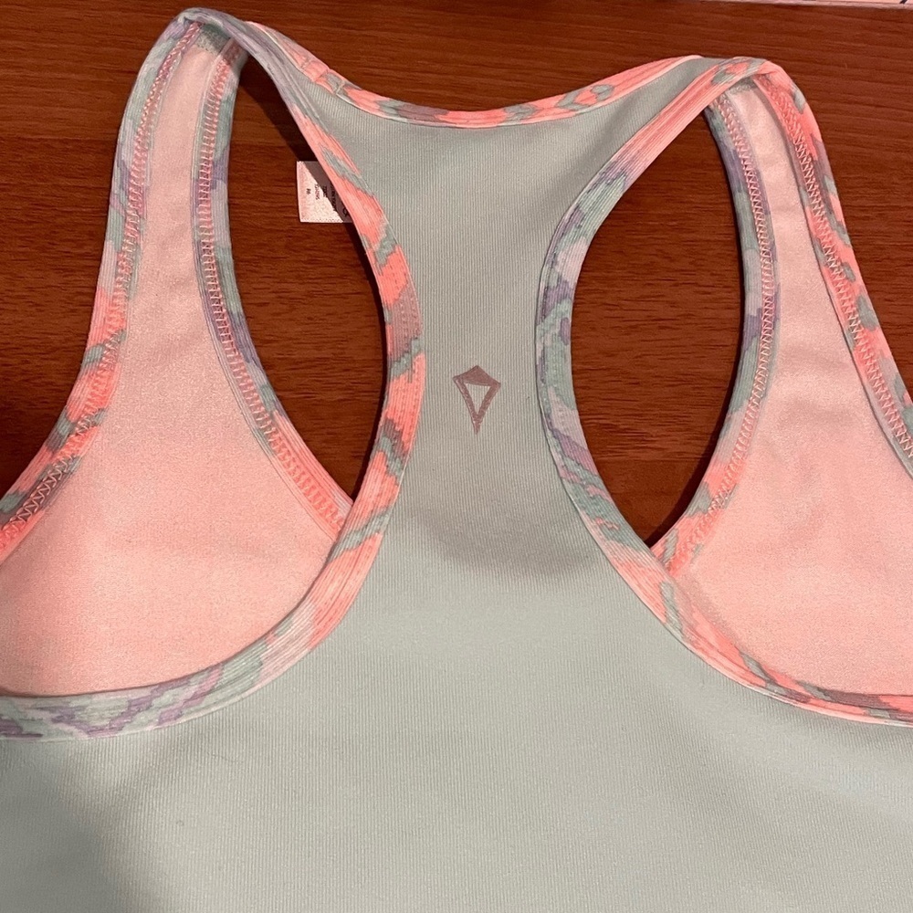 Ivivva lululemon girl’s racerback tank multicolor tropical 12 - Picture 3 of 4